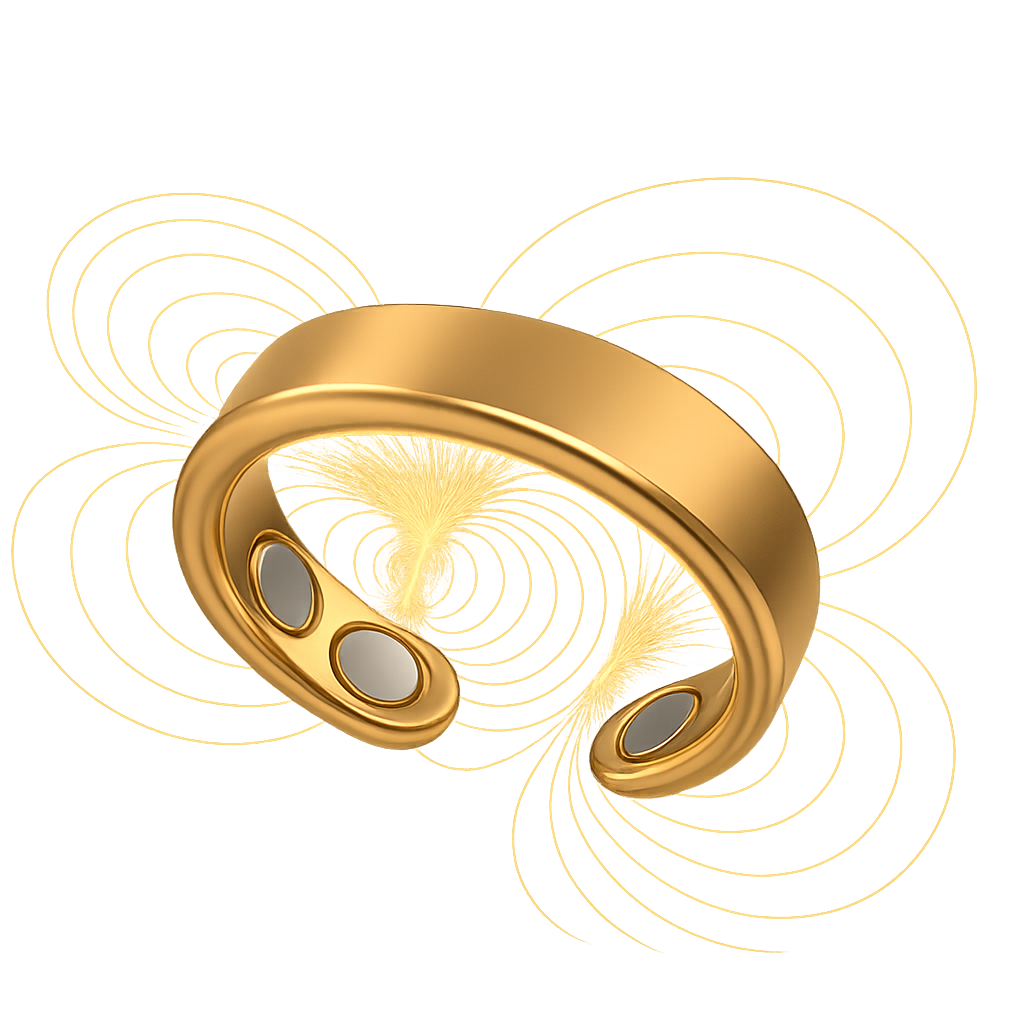 AuraBand magnetic therapy diagram