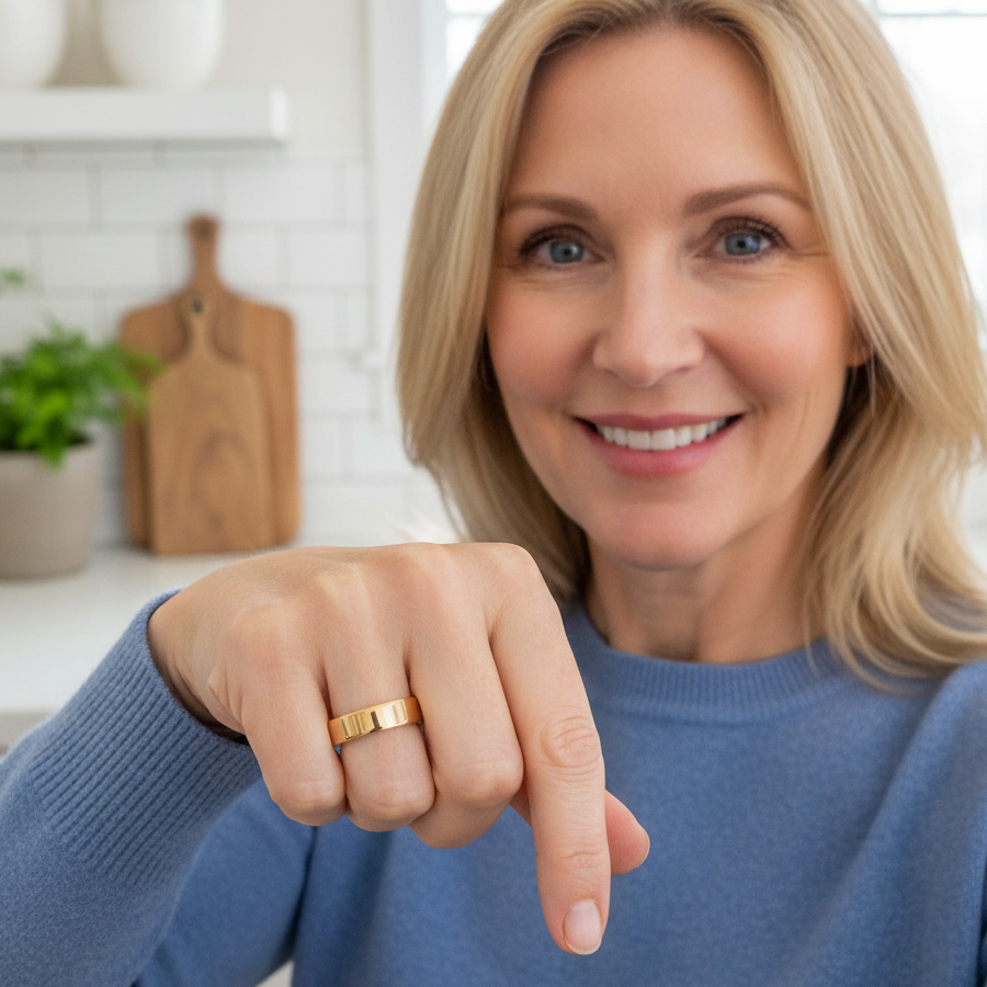 Woman wearing AuraBand